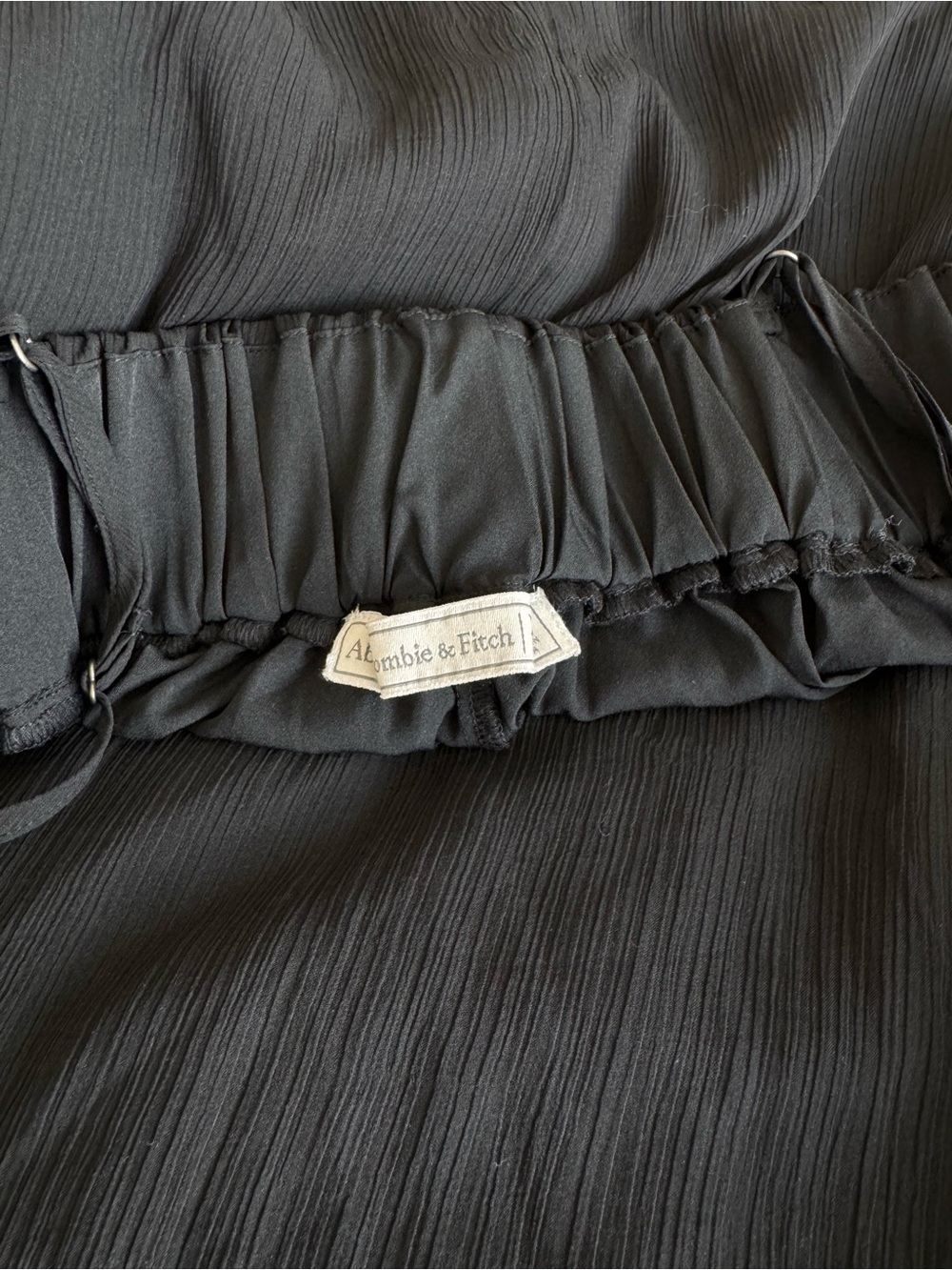 Abercrombie & Fitch Black Maxi Dress with Spaghetti Straps - Picture 3 of 3